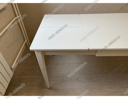 Стол Kenner TT1200. белый/стекло белое глянец — фото 4