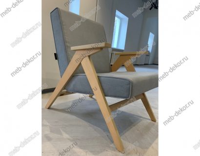 Кресло для отдыха Вест (Натуральное дерево, ткань Fancy 85, кант Fancy 85) — фото 3