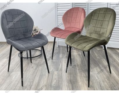 Стул FLOWER BLUVEL-14 GREY, велюр — фото 3