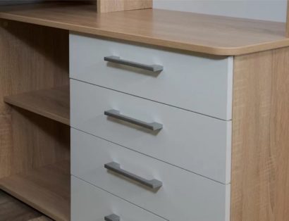 Стол Гарвард ПР 130х120, Дуб сонома/белый — фото 4