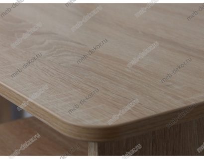 Стол Гарвард эргономик 130 3ящ ЛВ, Дуб сонома/Белый — фото 5