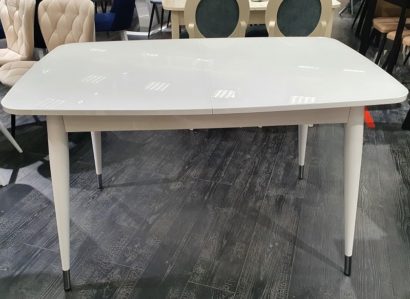 Стол обеденный Kenner K1250 белый/стекло белое глянец — фото 3