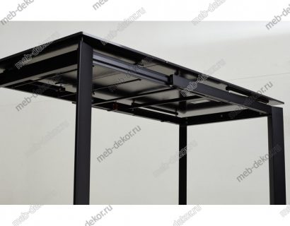 Стол CORNER 120 MATT BLACK MARBLE SOLID CERAMIC / BLACK — фото 4