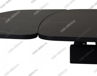 Стол ALATRI 120 SINTERED STONE MATT BLACK MARBLE / BLACK — фото 4