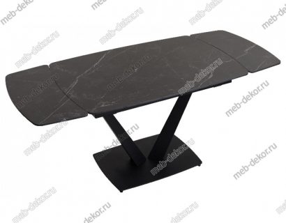 Стол ALATRI 120 SINTERED STONE MATT BLACK MARBLE / BLACK — фото 5