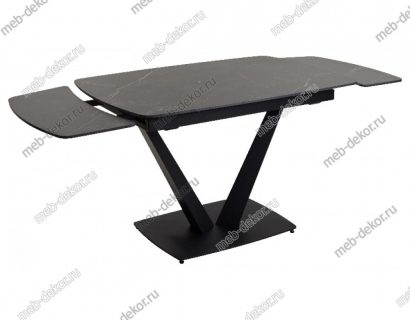 Стол ALATRI 120 SINTERED STONE MATT BLACK MARBLE / BLACK — фото 9