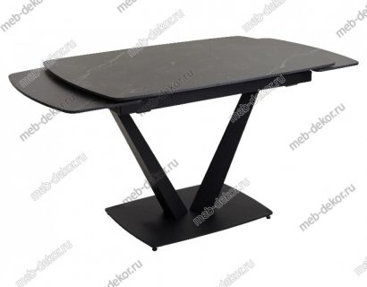 Стол ALATRI 120 SINTERED STONE MATT BLACK MARBLE / BLACK — фото 8