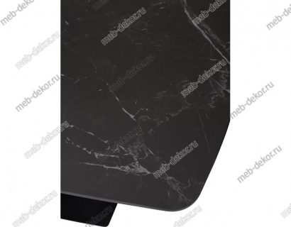 Стол ALATRI 120 SINTERED STONE MATT BLACK MARBLE / BLACK — фото 6