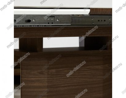 Стол Radcliffe 140 mod. EDT-VG002 (коричневый, стекло черное) — фото 5