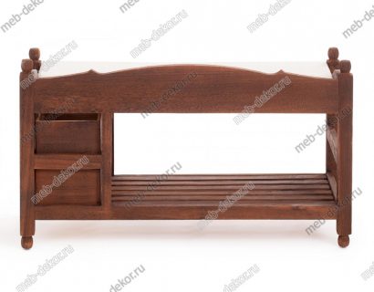 Обувница с 2-я ящиками Secret De Maison AZUR ( mod.TT-BH004) (Орех (Walnut)) — фото 5