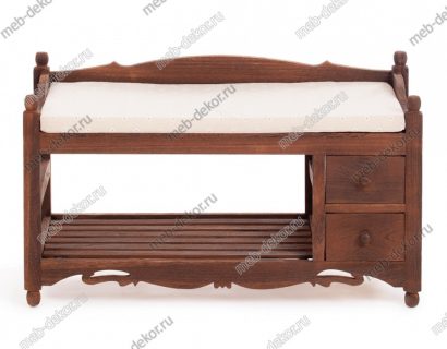 Обувница с 2-я ящиками Secret De Maison AZUR ( mod.TT-BH004) (Орех (Walnut)) — фото 2