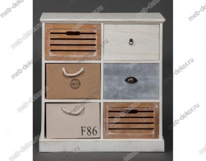 Тумба с 6 ящиками Secret De Maison Maritime 6 (HX16-006NS) (Butter white (слоновая кость) — фото 2