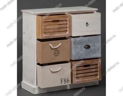 Тумба с 6 ящиками Secret De Maison Maritime 6 (HX16-006NS) (Butter white (слоновая кость) — фото 3