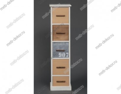 Тумба с 5 ящиками Secret De Maison Maritime 5 (HX16-001NS) (Butter white (слоновая кость) — фото 5