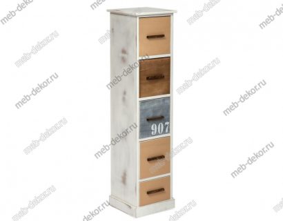 Тумба с 5 ящиками Secret De Maison Maritime 5 (HX16-001NS) (Butter white (слоновая кость) — фото 1