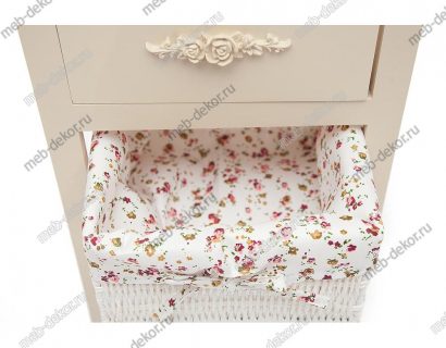 Тумба Secret De Maison Fantasie 3 (Фантзи 3) 4326 с 2-я корзинами и ящиком (Белый) — фото 2