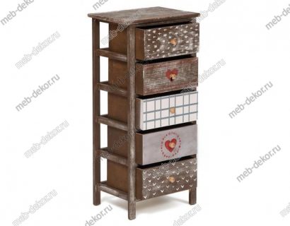 Тумба с 5 ящиками Secret De Maison Christmas 5 (HX16-011NS) (Brown antique) — фото 5