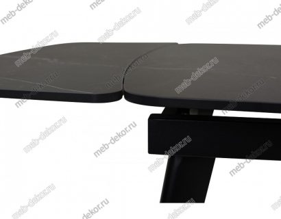 Стол ELIOT 120 MATT BLACK MARBLE SINTERED STONE/ BLACK — фото 5
