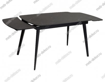Стол ELIOT 120 MATT BLACK MARBLE SINTERED STONE/ BLACK — фото 9