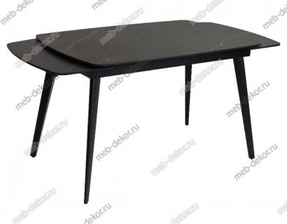 Стол ELIOT 120 MATT BLACK MARBLE SINTERED STONE/ BLACK — фото 8
