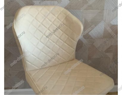 Стул DikLine 239R экокожа BEIGE / опоры черные — фото 2