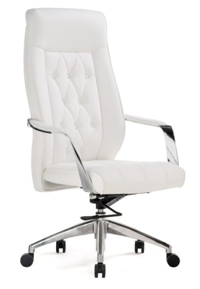 Компьютерное кресло Sarabi white / satin chrome — фото 1