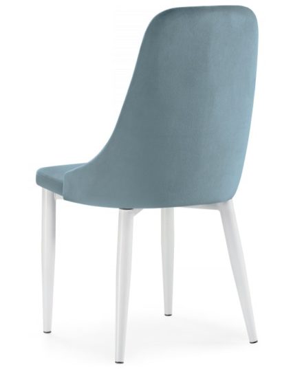 Стул на металлокаркасе Kora light blue / white — фото 6