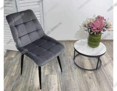 Стул CHIC BLUVEL-14 серый / черный каркас — фото 2