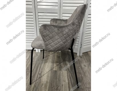 Стул AMARETTO VBP203 античный серебристо-серый/ черный каркас — фото 2