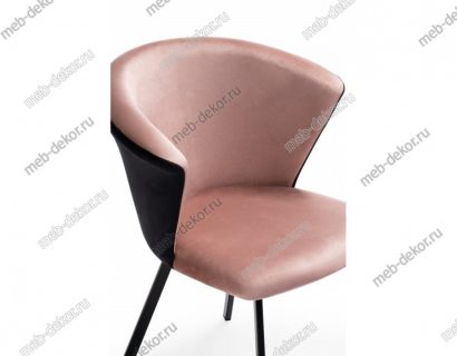 Стул на металлокаркасе Gema black / pink / black — фото 2
