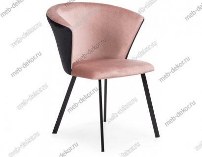 Стул на металлокаркасе Gema black / pink / black — фото 1