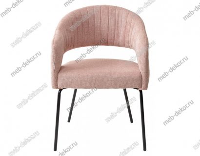 Стул SNUG WZ2042-10 пепел розы, фактурный велюр / черный каркас — фото 2