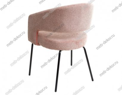 Стул SNUG WZ2042-10 пепел розы, фактурный велюр / черный каркас — фото 3