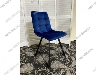 Стул CHILLI SQUARE BLUVEL-86 NAVY BLUE, велюр — фото 4