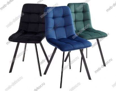 Стул CHILLI SQUARE BLUVEL-86 NAVY BLUE, велюр — фото 3