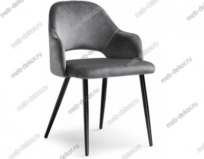 Стул на металлокаркасе Konor dark gray — фото 1