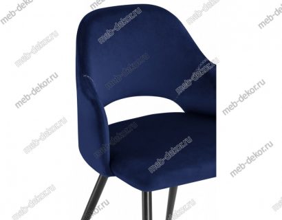 Стул на металлокаркасе Konor dark blue / black — фото 6