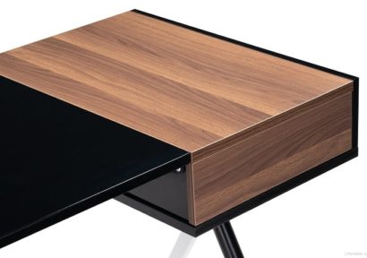 Компьютерный стол Koneli dark walnut / black — фото 4