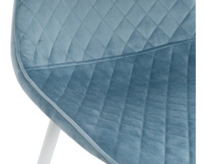 Стул на металлокаркасе Capri blue / white — фото 4