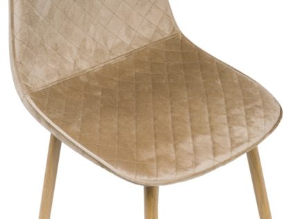 Стул на металлокаркасе Capri dark beige / wood — фото 4