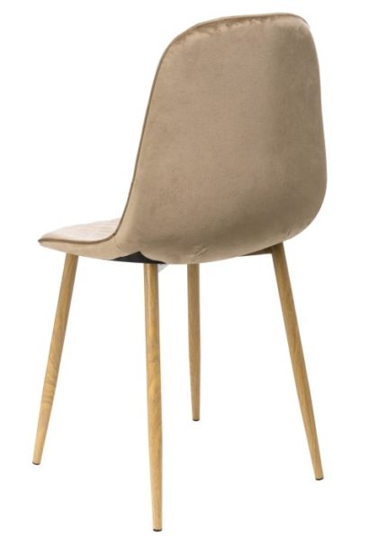 Стул на металлокаркасе Capri dark beige / wood — фото 6