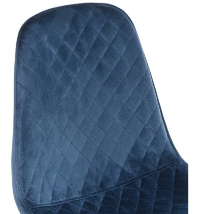 Стул на металлокаркасе Capri dark blue / wood — фото 3