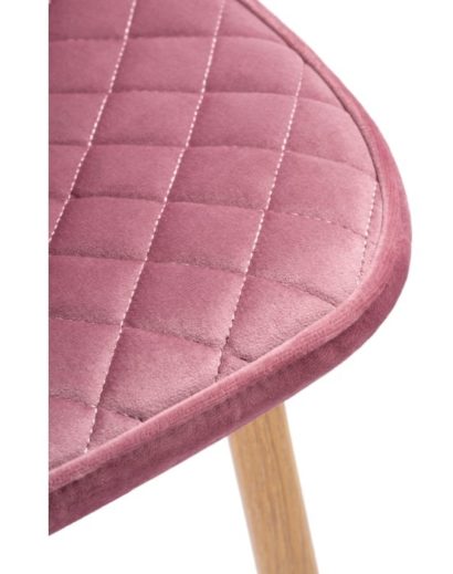 Стул на металлокаркасе Capri pink / wood — фото 3