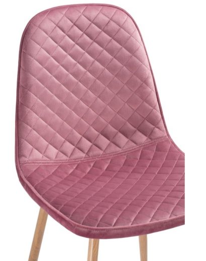 Стул на металлокаркасе Capri pink / wood — фото 5