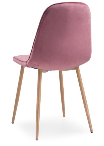 Стул на металлокаркасе Capri pink / wood — фото 4