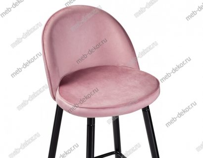 Барный стул Dodo 1 pink with edging / black — фото 4