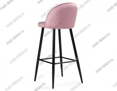 Барный стул Dodo 1 pink with edging / black — фото 3