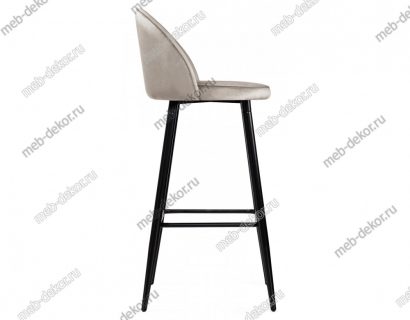 Барный стул Dodo 1 light grey with edging / black — фото 4