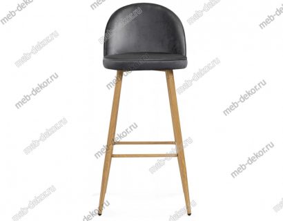 Барный стул Dodo 1 dark grey with edging / wood — фото 5