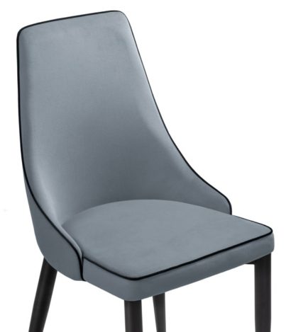 Стул на металлокаркасе Kora 1 gray / black — фото 4